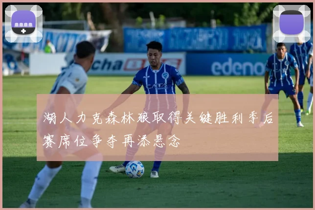 湖人力克森林狼取得关键胜利季后赛席位争夺再添悬念